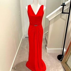 Red Lauren Ralph Lauren dress with embellishment